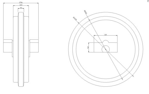 SH60 Idler Dims